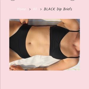 Gnash Swim Black Swimsuit Bottoms (Brand New)